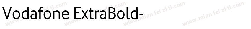 Vodafone ExtraBold字体转换